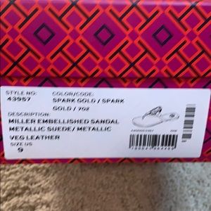 Tory Burch Shoes - Tory Burch Gold Metallic Miller Tory Burch Shoes - Tory Burch Gold Metallic Miller